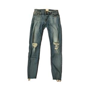 HUDSON SZ.27 Krista Stretch Ankle Skinny W/ Raw Hem